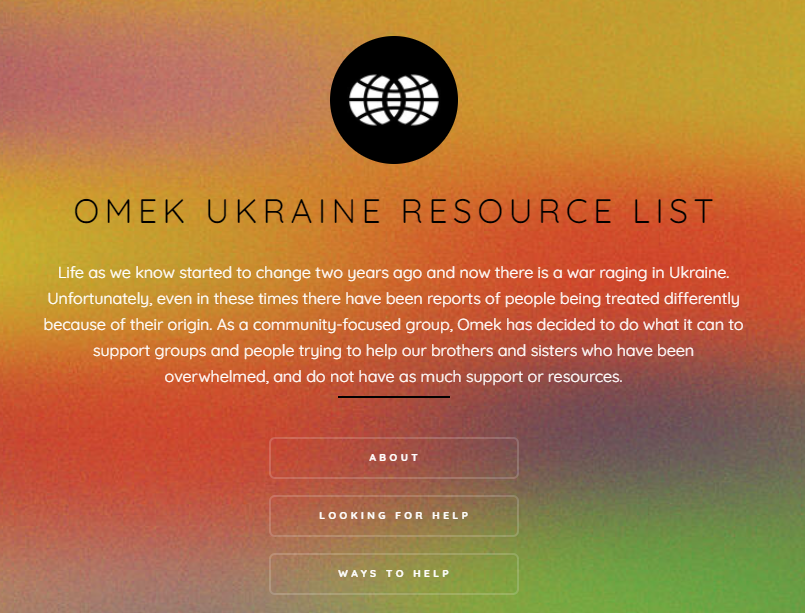 OMEK Ukraine Refugee Crisis Resources List