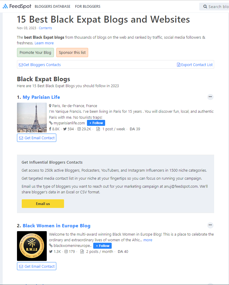 Top 15 Black Expat Bloags and Websites