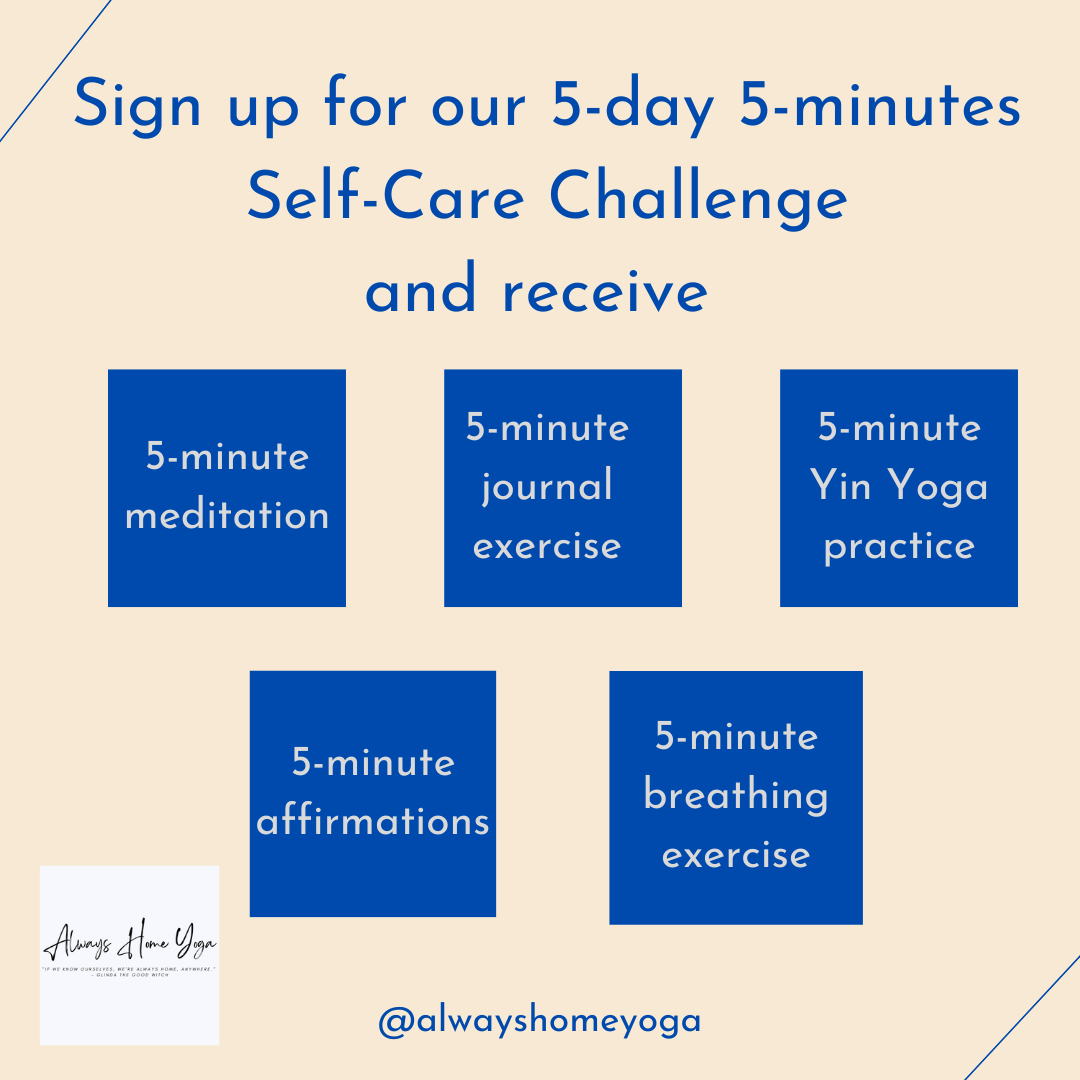 5 Day 5 Minutes Self Care Challenge